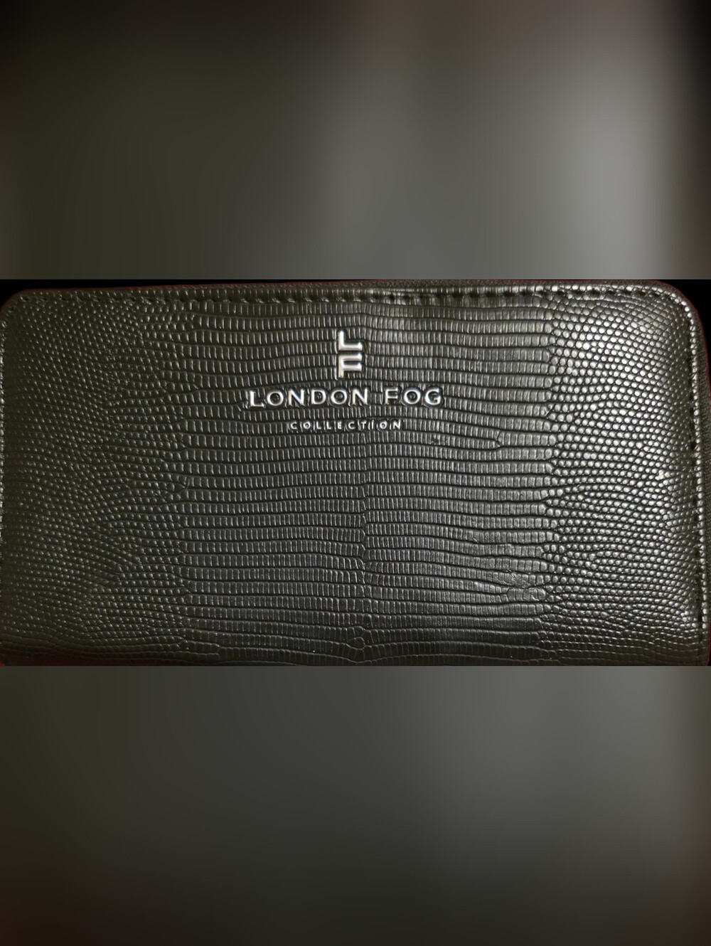 London Fog Black "Canterbury" Zip-Around Wallet